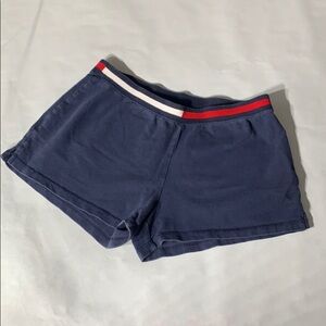 Vintage Y2K Tommy Hilfiger Logo waistband navy mini Shorts